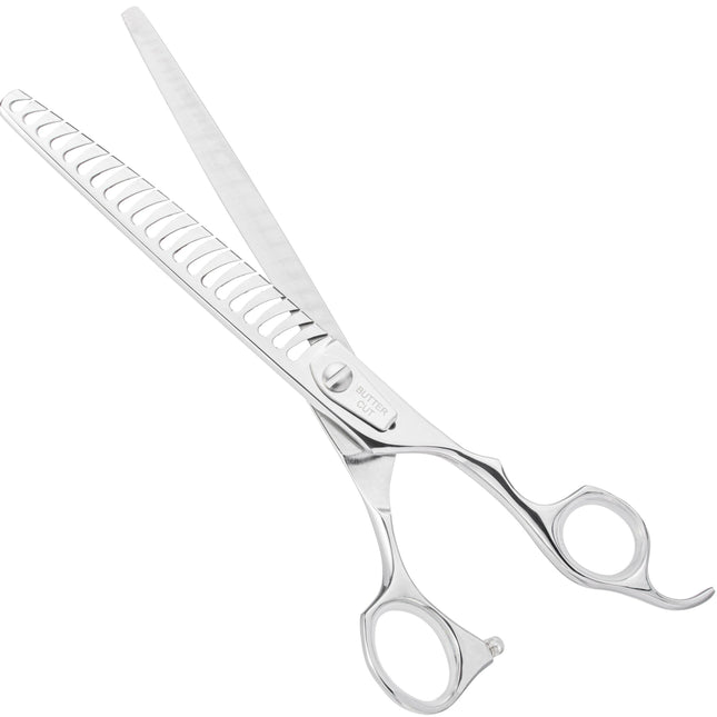 Geib Yoshi Chunker - professional single-sided thinning shears made of Japanese steel, 21 teeth.