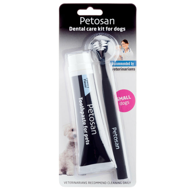 Petosan dental cleaning kit for small breed dogs and cats (up to 6kg).