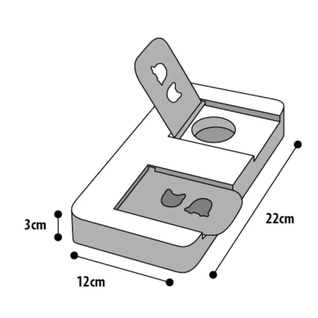 Flamingo Braintrain Riddle - mini intelligence toy for dogs.