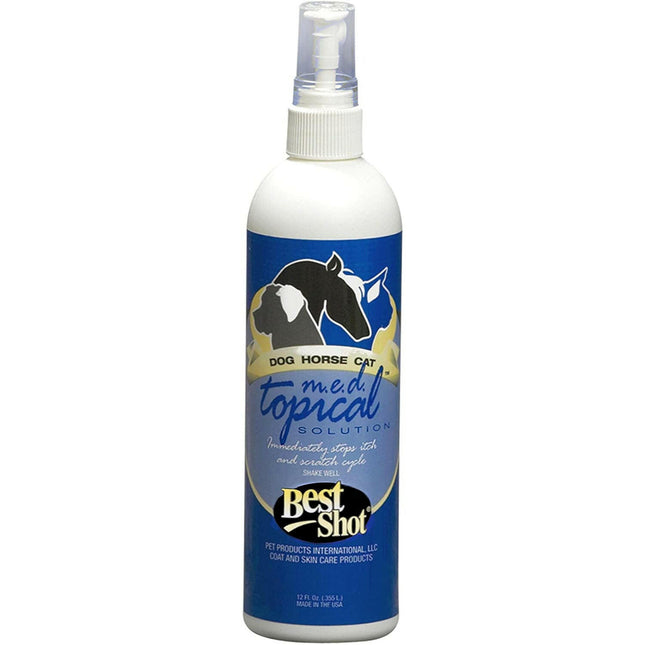 Best Shot M.E.D. Topical Solution - spray that alleviates itching and accelerates healing of irritated skin for dogs, cats, and horses.