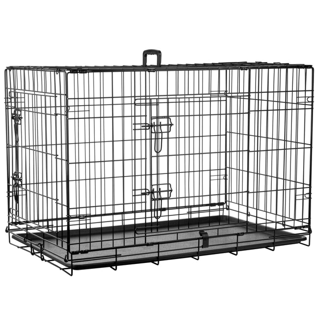 Flamingo Keo - metal dog crate, L:.