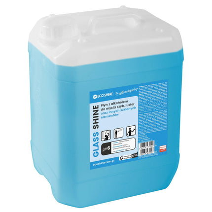 Eco Shine Glass Shine - alcohol-based cleaner for glass countertops, windows, and mirrors.