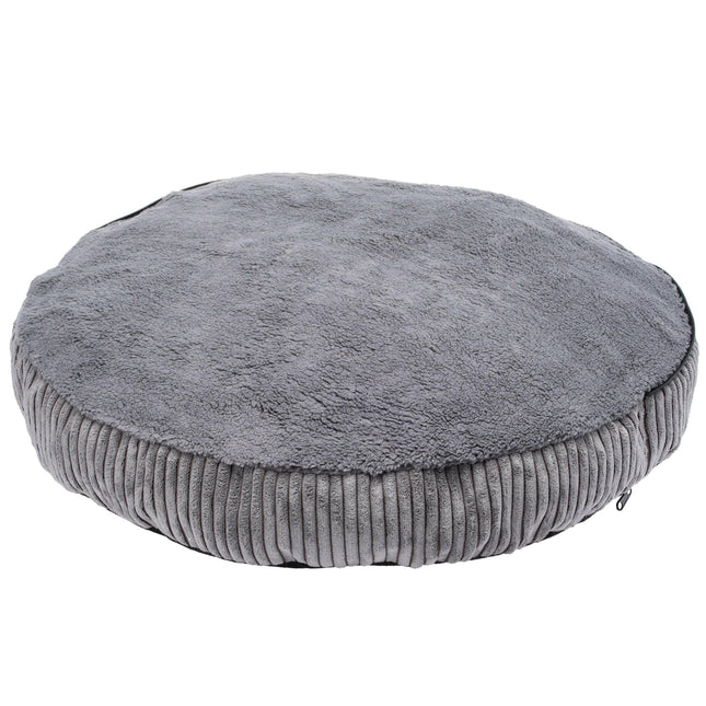 Biglo Cleo Grey - corduroy dog bed with cover.