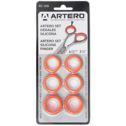 Artero Silicone Finger Rings Set - set of interchangeable rings for scissors.
