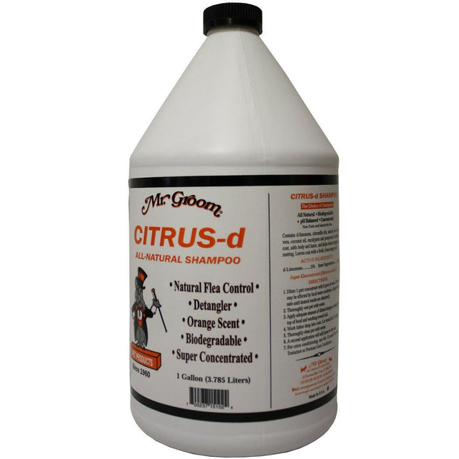 Mr Groom Citrus Shampoo - natural flea shampoo for dogs, with essential oils, aloe vera, and coconut oil.
