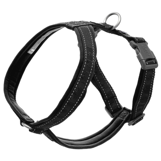 Hurtta Casual Eco Y - Harness Raven - guard harness for dogs made from recycled materials - 80 - 90.