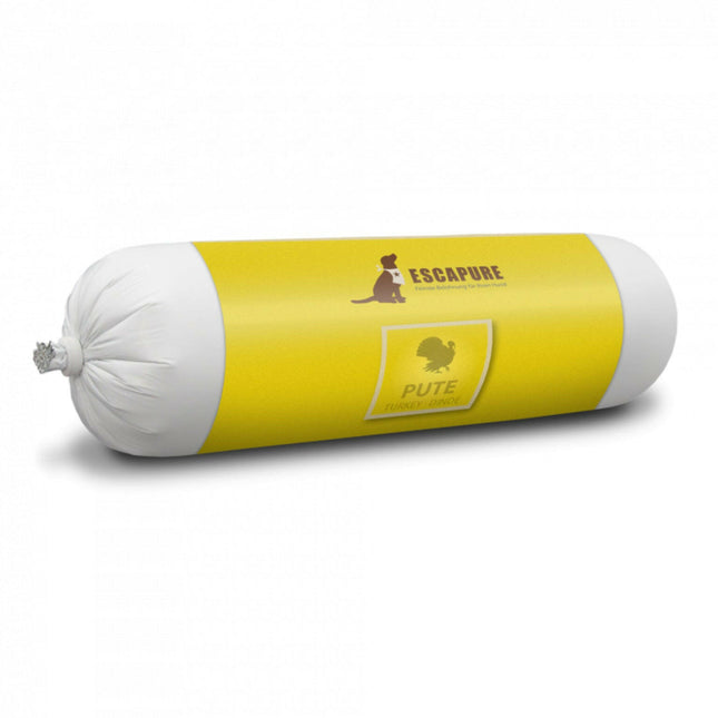 Escapure Turkey Sausage - Wet Food for Dogs, Meat Stick, Turkey.
