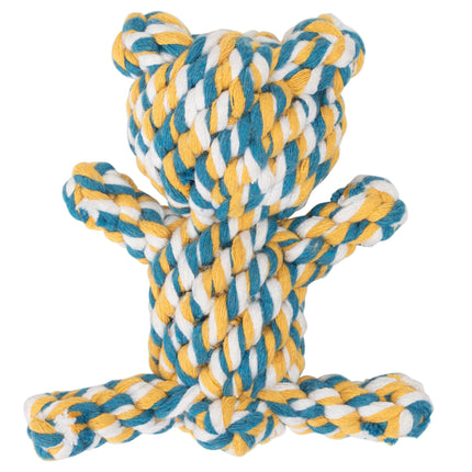 Flamingo Rope Bear - cotton rope chew toy for dogs.