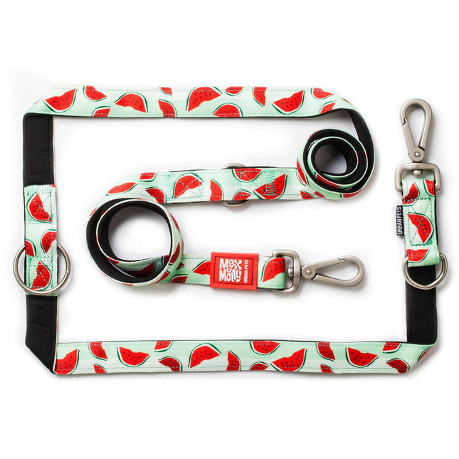 Max & Molly Multi-Leash Watermelon - adjustable leash for dogs, interesting pattern, 200cm.