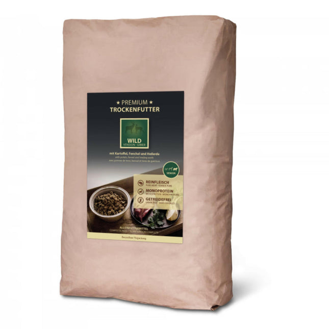 Escapure Premium Senior Wild - high-quality dog food for seniors, oven-baked game meat.