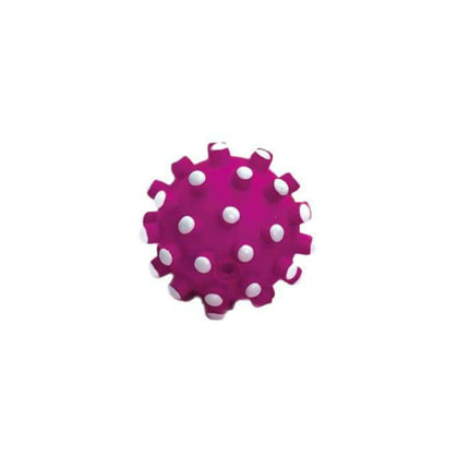 Flamingo Vinyl Toy - rubber ball for dogs, with protrusions for massaging gums.