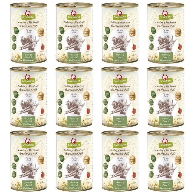 GranataPet Garden Mix Pure - vegetables for dogs, supplement for cooked BARF diet.