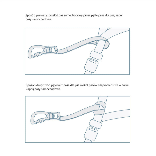 Kurgo Swivel Teether - car seat belt for large dogs, attaches to the seat belt.