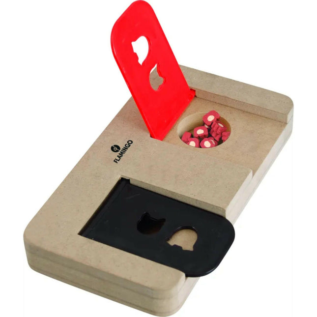 Flamingo Braintrain Riddle - mini intelligence toy for dogs.