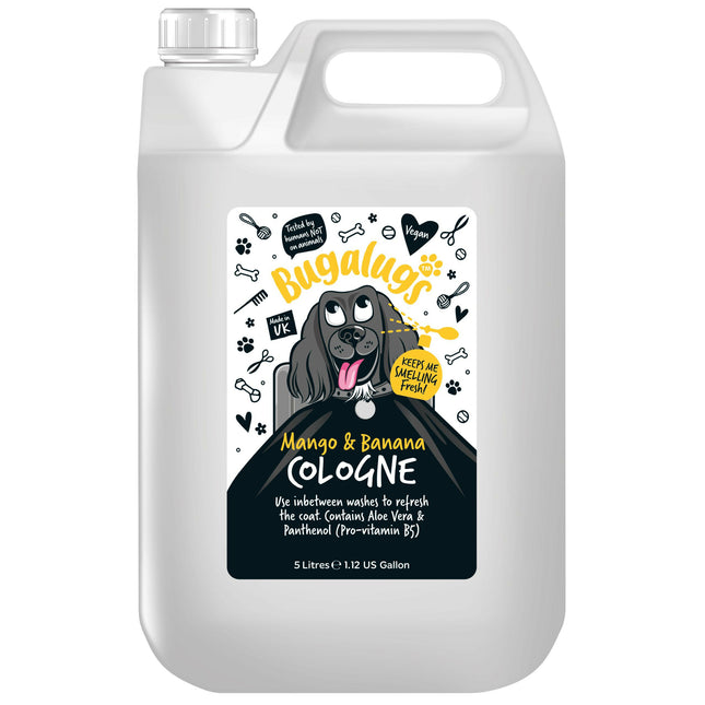 Bugalugs Mango & Banana Cologne - refreshing scented spray for dogs with a fruity fragrance.