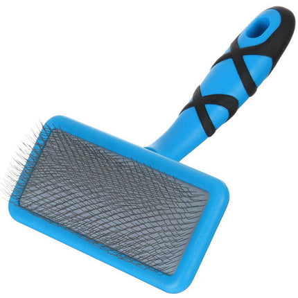 Groom Professional Flat Slicker Brushes Medium - flat and soft poodle brush.