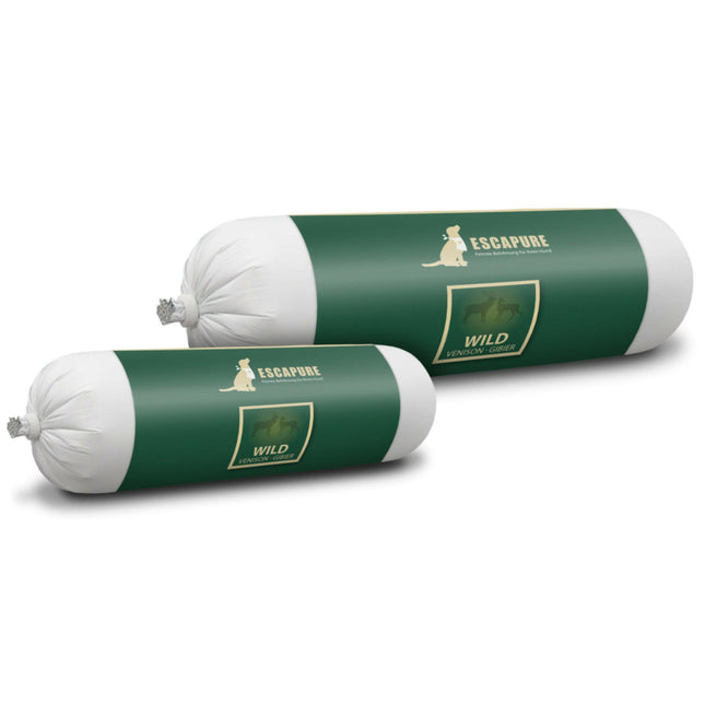 Escapure Wild Sausage - wet food for dogs, meat stick, venison.