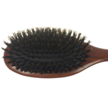 P&W Dog Stylist Brush - wooden, oval brush with natural boar bristles.