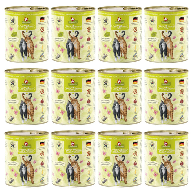 GranataPet DeliCatessen Pheasant & Coney - grain-free wet food for cats, pheasant with rabbit.