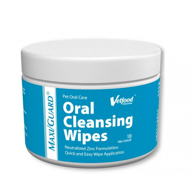 Vetfood Maxi Guard Oral Cleansing Wipes 100 pcs - wipes for oral hygiene for dogs and cats.