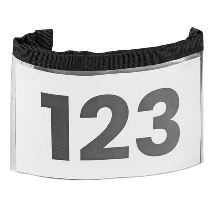 Show Tech exhibitor armband for start number.