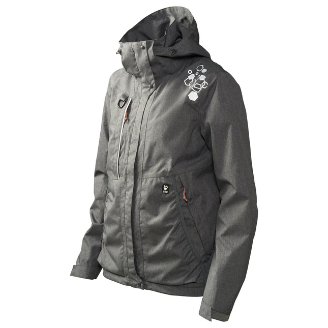 Hurtta Training Jacket Eco Blackberry - waterproof women's training jacket, graphite.