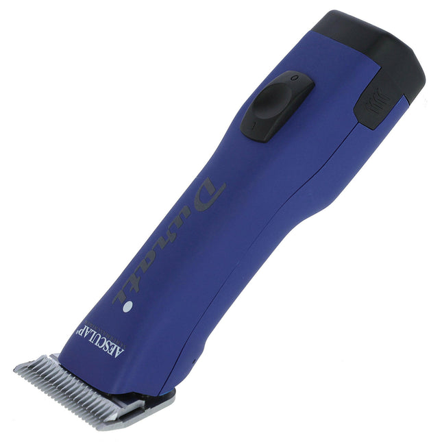 Aesculap Durati Horse - professional cordless horse clippers with blade #10W (2.4 mm), blue.