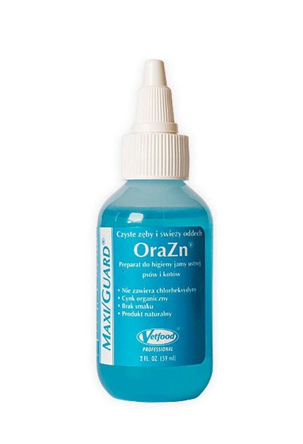 Vetfood Maxi/Guard OraZn - daily oral hygiene product for pets.