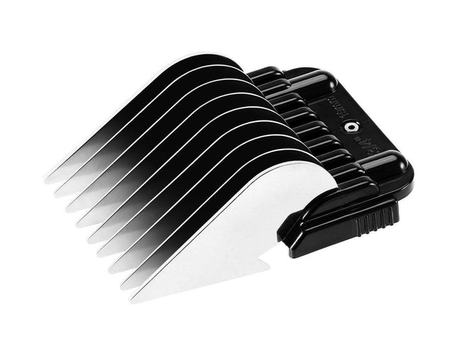 Heiniger Snap-On Metal Comb Set - professional metal attachment set in a case.
