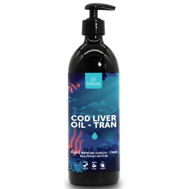 Pokusa Cod Liver Oil - supplement for dogs and cats, cod liver oil.