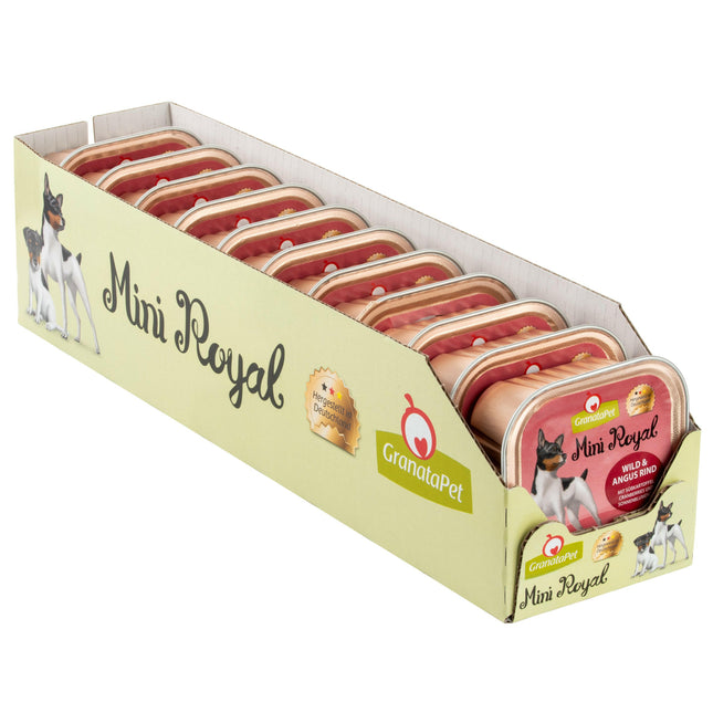 GranataPet Mini Royal Venison & Angus Beef - grain-free wet food for small breed dogs, venison and beef.