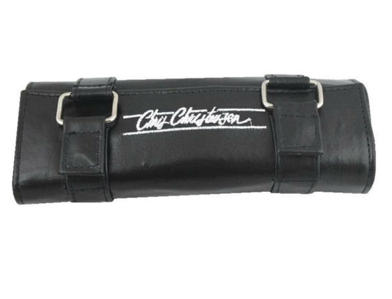 Chris Christensen Leather Stripping Knife Roll - leather case, trimmer pouch.
