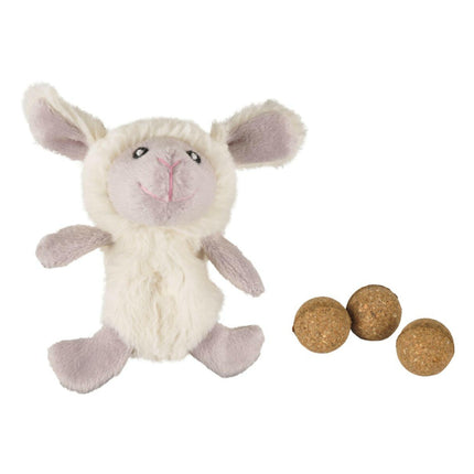Flamingo Little Sheep Catnip - plush toy for cats, sheep with catnip.