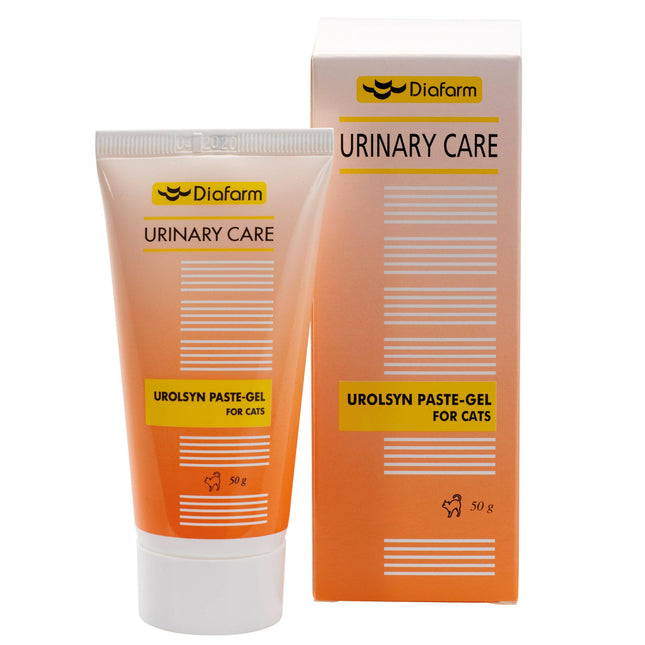 Diafarm Urolsyn - gel paste against struvite stones in cats.