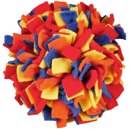 Flamingo Fleece Ball - dog toy, scent ball.