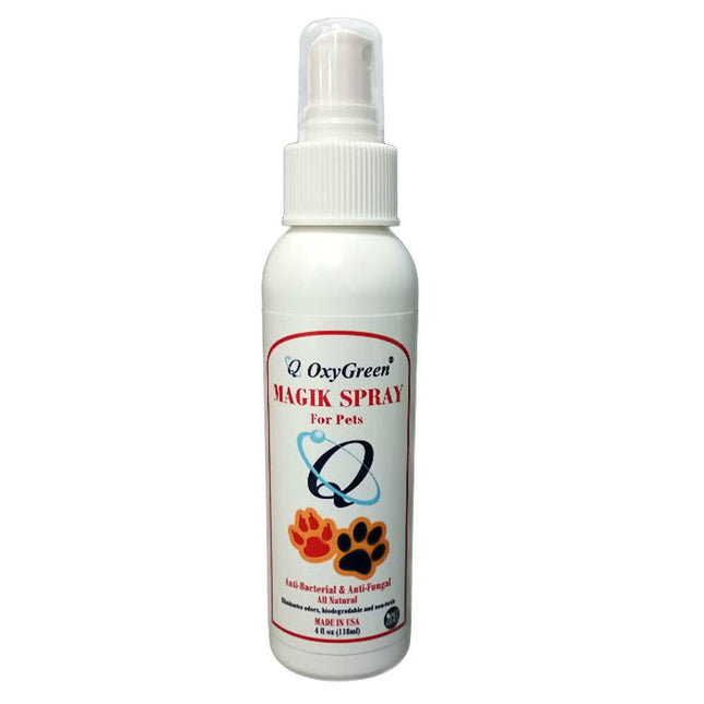 Mr Groom Oxy Magik Spray - natural antibacterial spray for dogs, cats, rabbits, guinea pigs, and non-aquatic reptiles.