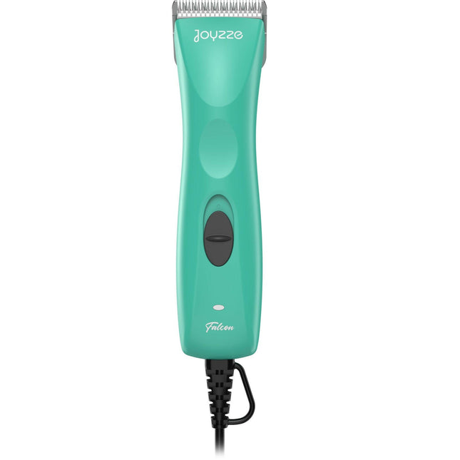 Joyzze Falcon Corded Clipper - ultra-lightweight and quiet corded clipper with a running blade, turquoise.