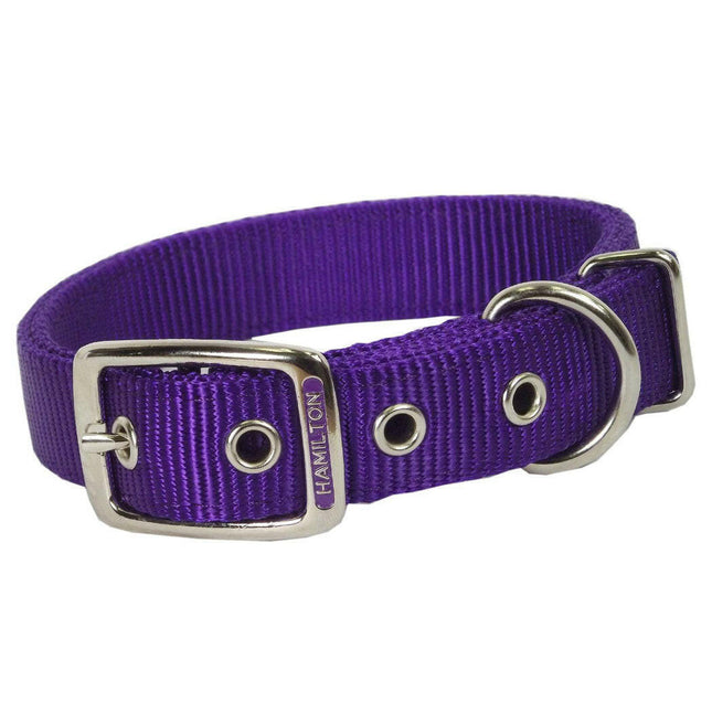 Hamilton Double Thick Dog Collar - strong, nylon dog collar - Length: 76cm.