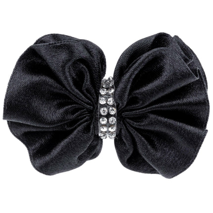 Blovi Bow Premium Satin Bow with Rhinestones.