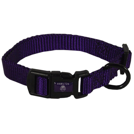 Hamilton Classic Adjustable Collar - nylon collar with smooth circumference adjustment, for very small and small dogs.