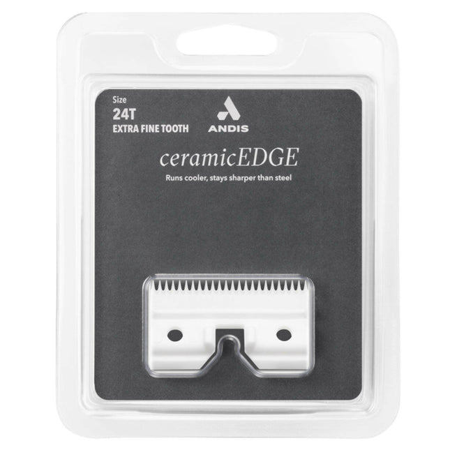Andis CeramicEdge 24T - Tooth Cutter - ceramic insert for blades, 24 fine, closely spaced teeth.