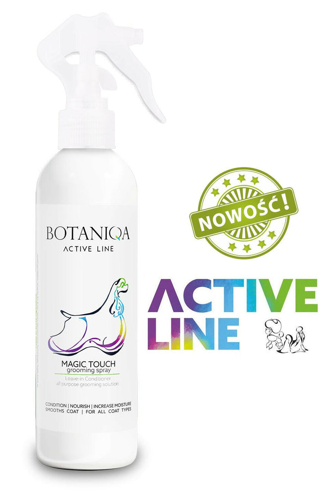 Botaniqa Active Line Magic Touch Grooming Spray - detangling, moisturizing, and nourishing spray for dog fur..