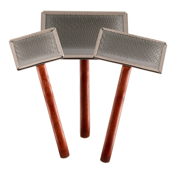 DezynaDog Firm Flat Slicker - Flat Brush for Poodles.