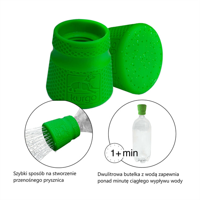 Kurgo Mud Dog Travel Shower - dog cleaner, shower attachment for bottles.