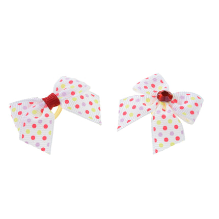 Blovi Bows Polka 25 pcs - polka dot bows for dogs, on elastic bands.