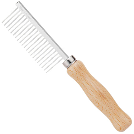 HPP UK Pet Comb - comb with a wooden handle.