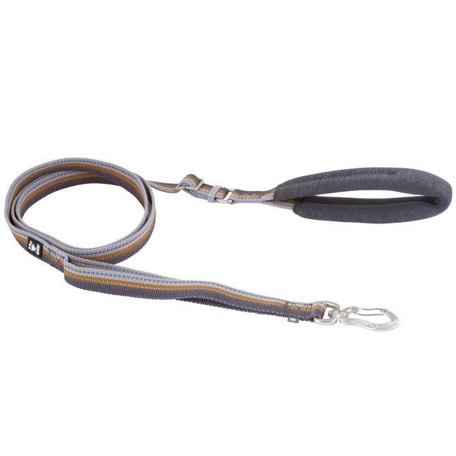Hurtta Adjustable Leash Eco Blackberry - adjustable leash with padded handle, gray - honey..