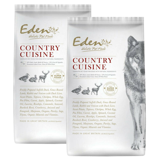 Eden Country Cuisine size M/L - dog food for medium and large breeds, with duck, lamb, rabbit, and game..