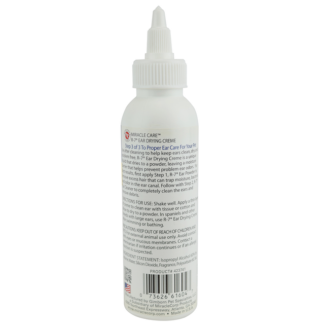 Miracle Care Ear Drying Cream - ear preparation for dogs and cats, to maintain dryness.