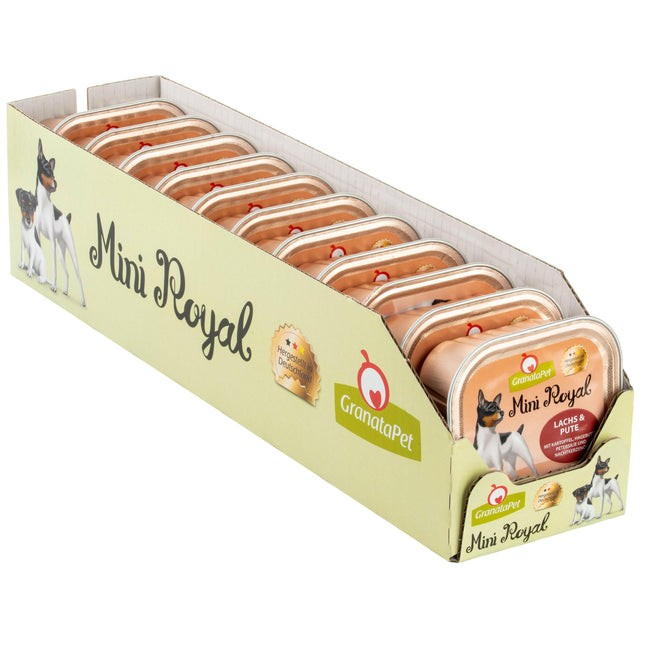 GranataPet Mini Royal & Turkey - grain-free wet food for small breed dogs, salmon and turkey.